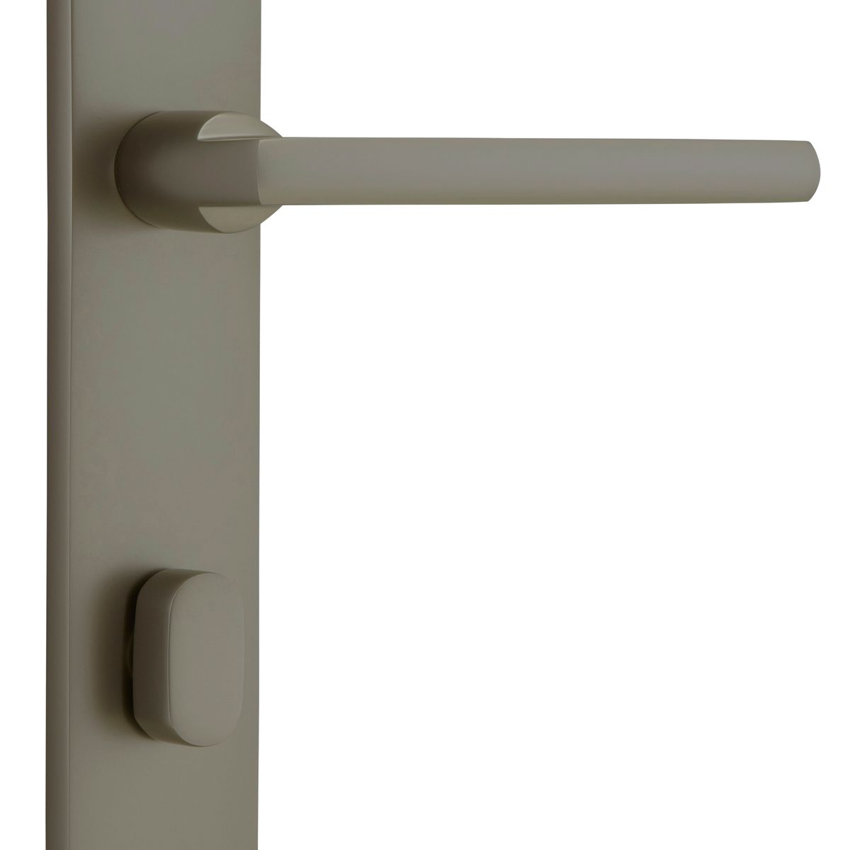 16726P85 - Baltimore Lever - Oval Backplate - Graphite PVD - Privacy