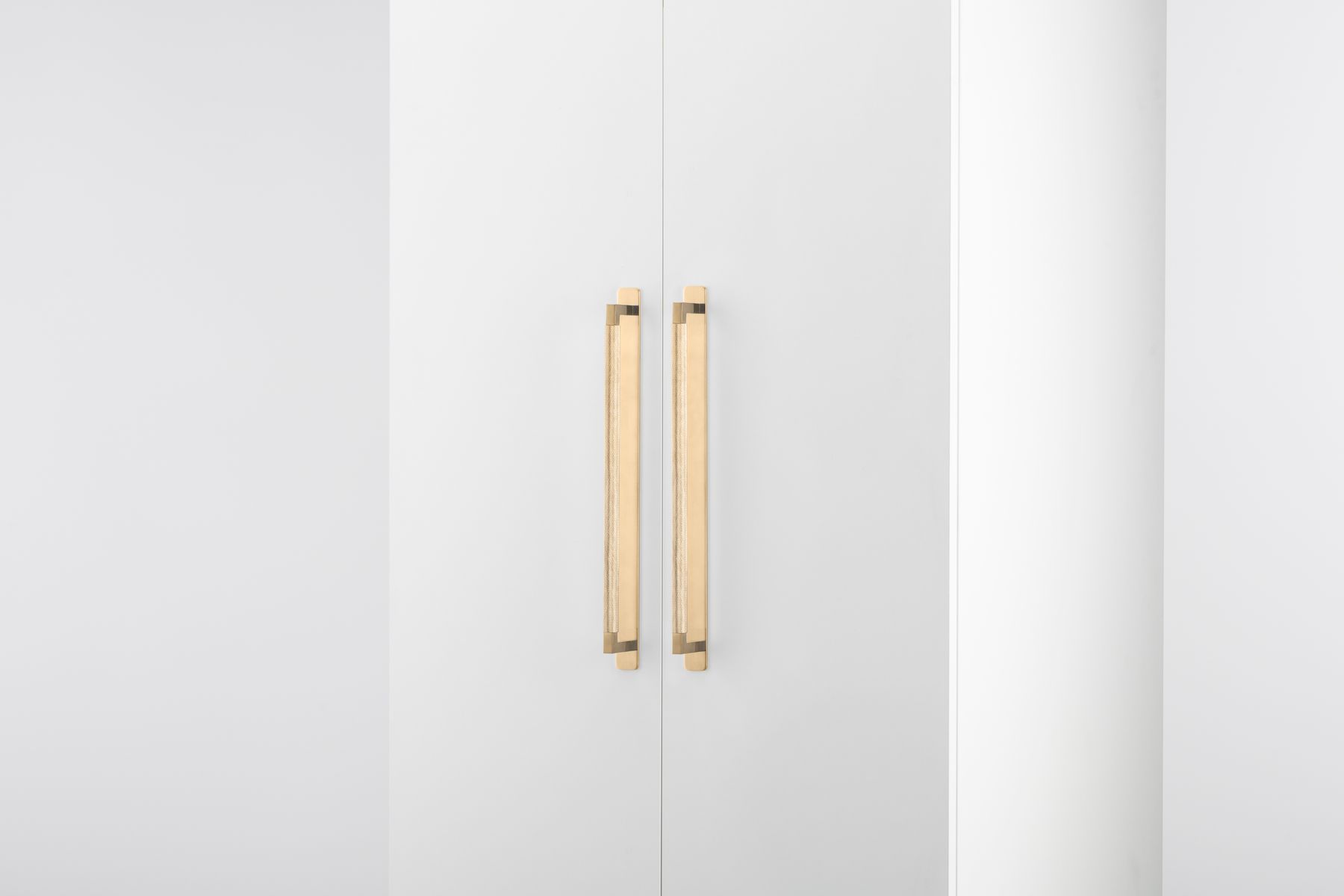 22130B - Brunswick Cabinet Pull with Backplate  - CTC320mm - Brushed Gold PVD