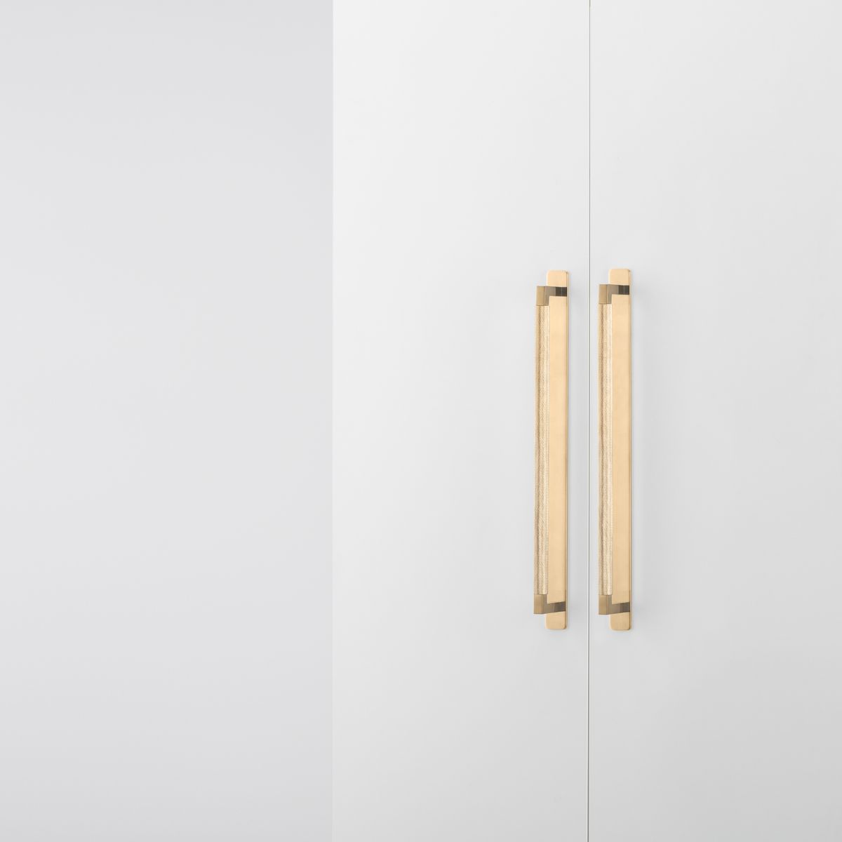 22130B - Brunswick Cabinet Pull with Backplate  - CTC320mm - Brushed Gold PVD