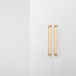 22130B - Brunswick Cabinet Pull with Backplate  - CTC320mm - Brushed Gold PVD