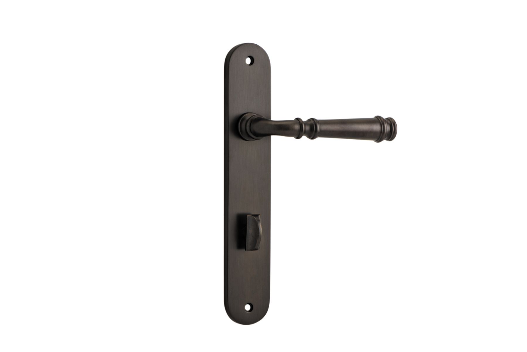 10730P85 - Verona Lever - Oval Backplate - Signature Brass - Privacy
