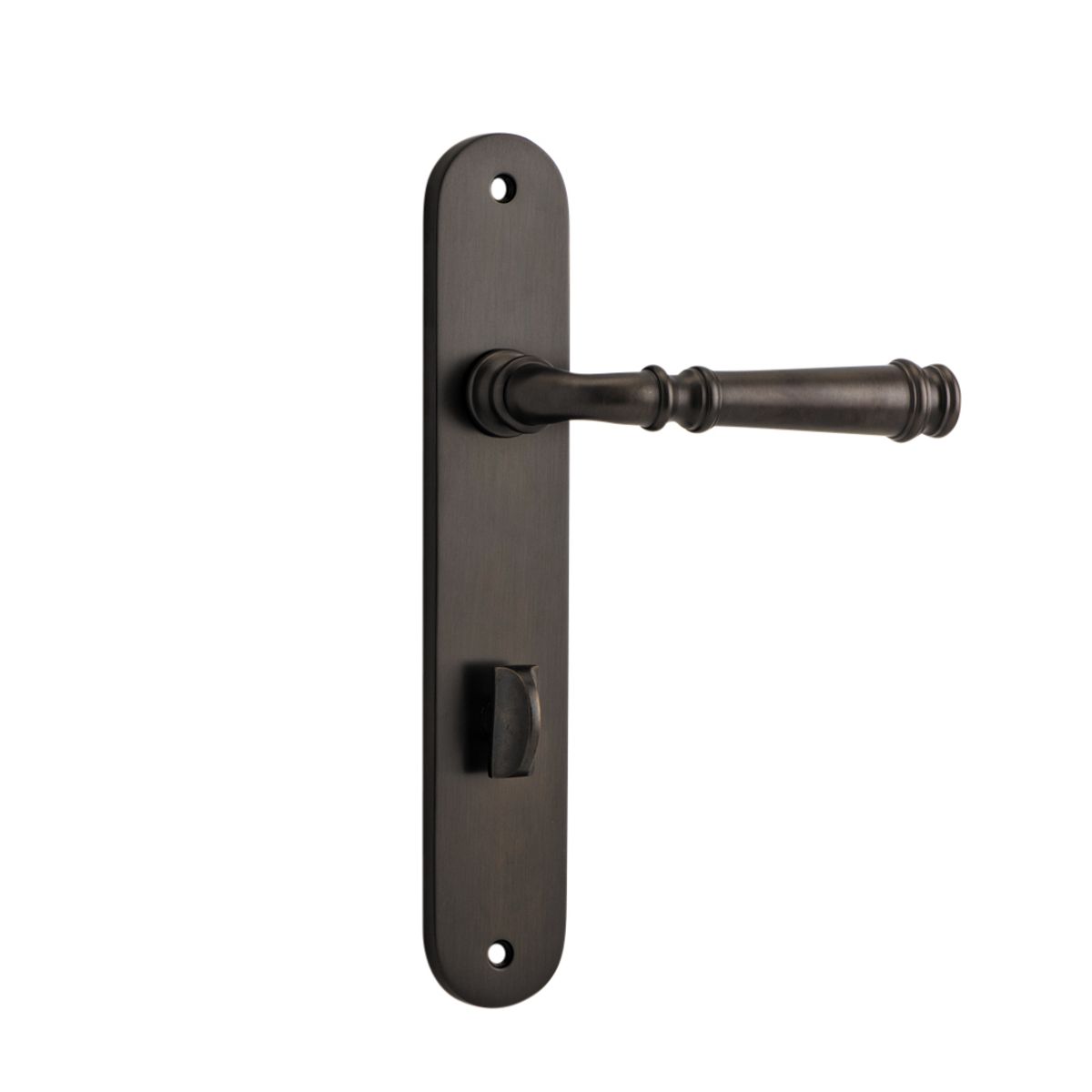 10730P85 - Verona Lever - Oval Backplate - Signature Brass - Privacy