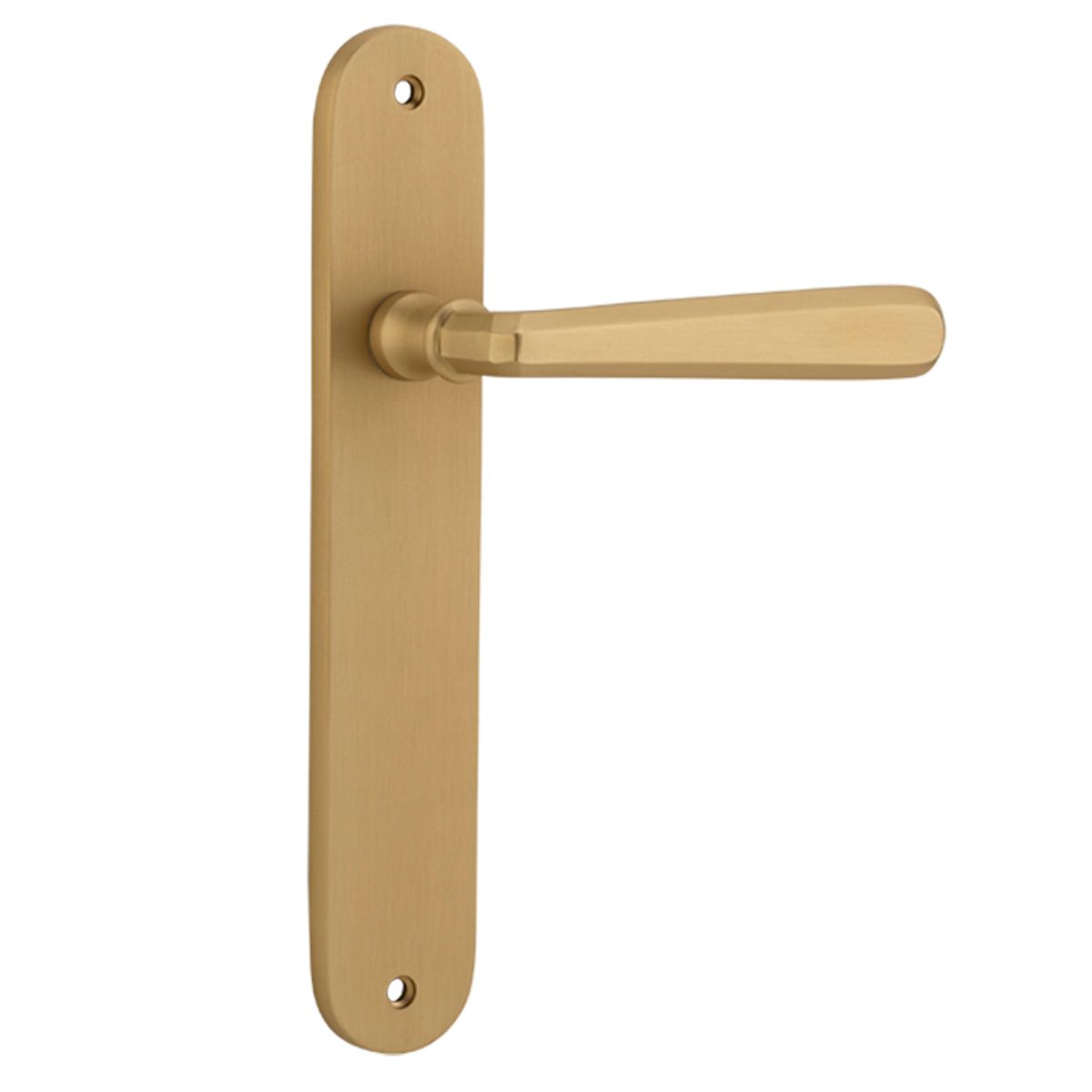 15376 - Copenhagen Lever - Oval Backplate - Brushed Brass - Passage