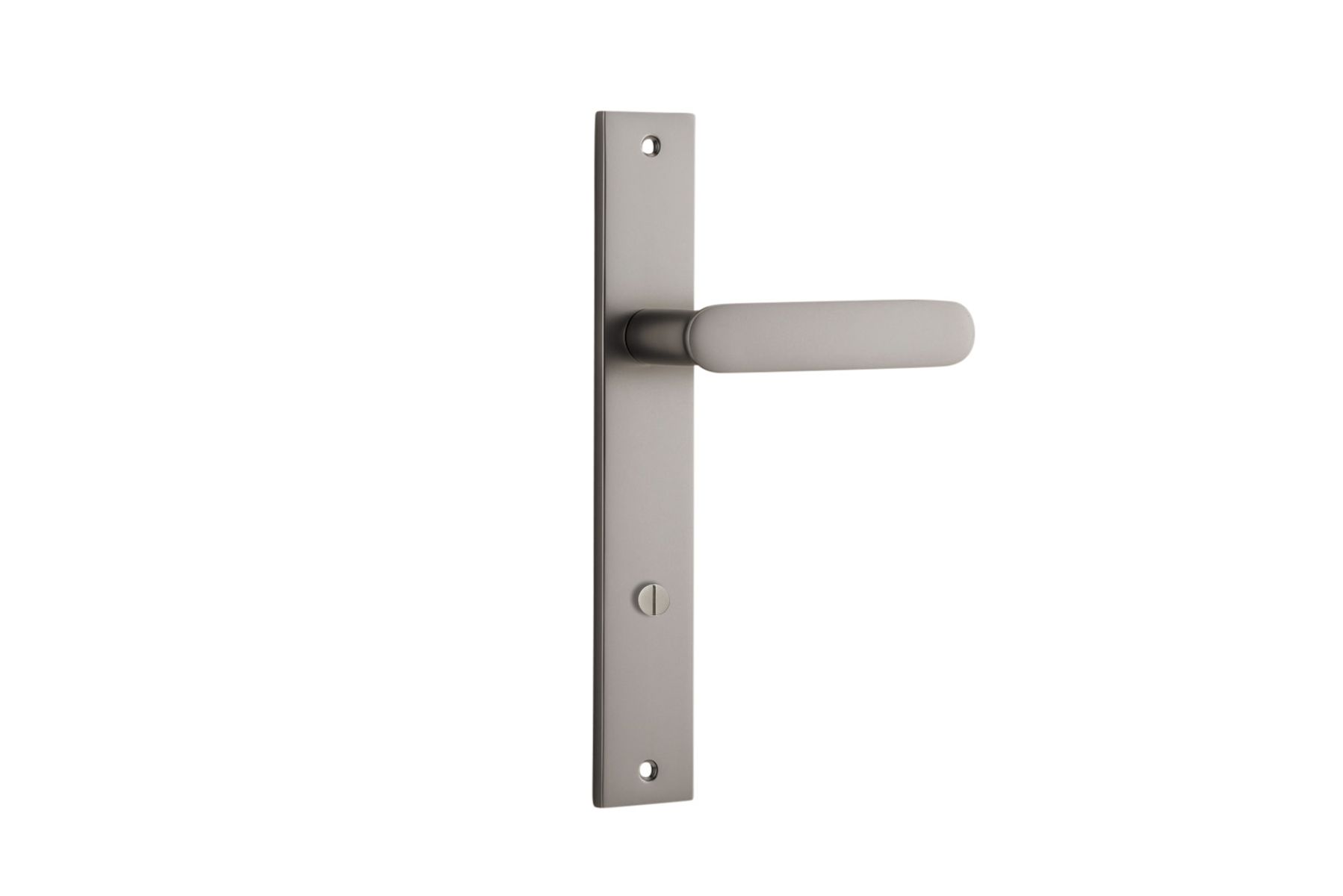 14748P85 - Bronte Lever - Rectangular Backplate - Satin Nickel - Privacy