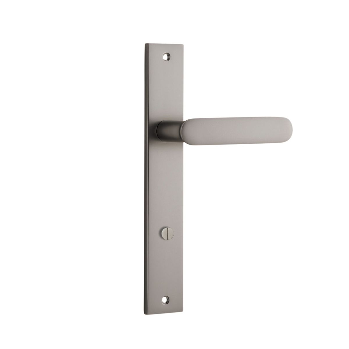14748P85 - Bronte Lever - Rectangular Backplate - Satin Nickel - Privacy
