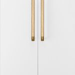 22130B - Brunswick Cabinet Pull with Backplate  - CTC320mm - Brushed Gold PVD