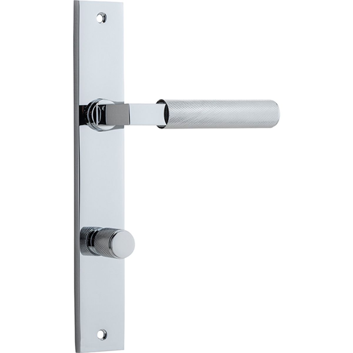11752P85 - Brunswick Lever - Rectangular Backplate - Polished Chrome - Privacy