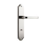 14220P85 - Annecy Lever - Shouldered Backplate - Polished Nickel - Privacy