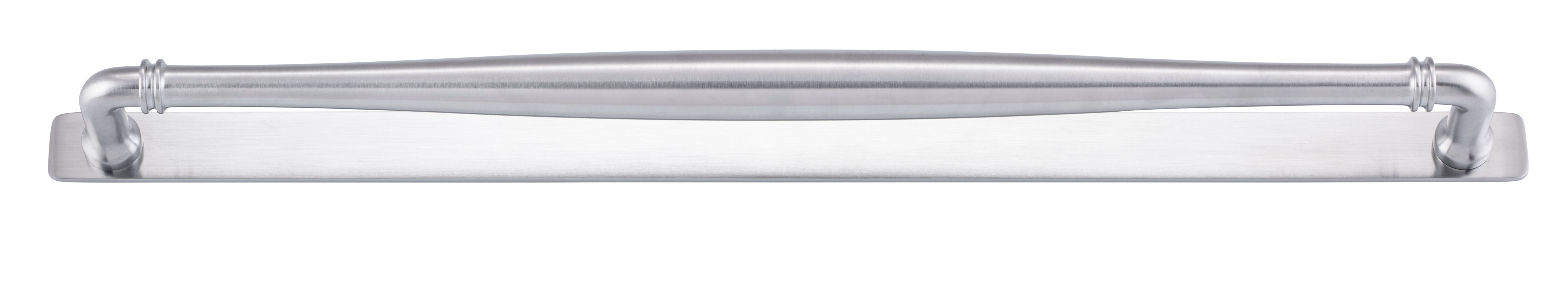 21105B - Sarlat Cabinet Pull with Backplate - CTC450mm - Brushed Chrome