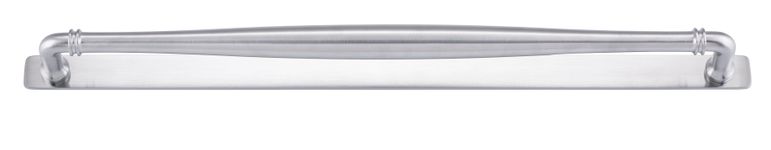 21105B - Sarlat Cabinet Pull with Backplate - CTC450mm - Brushed Chrome