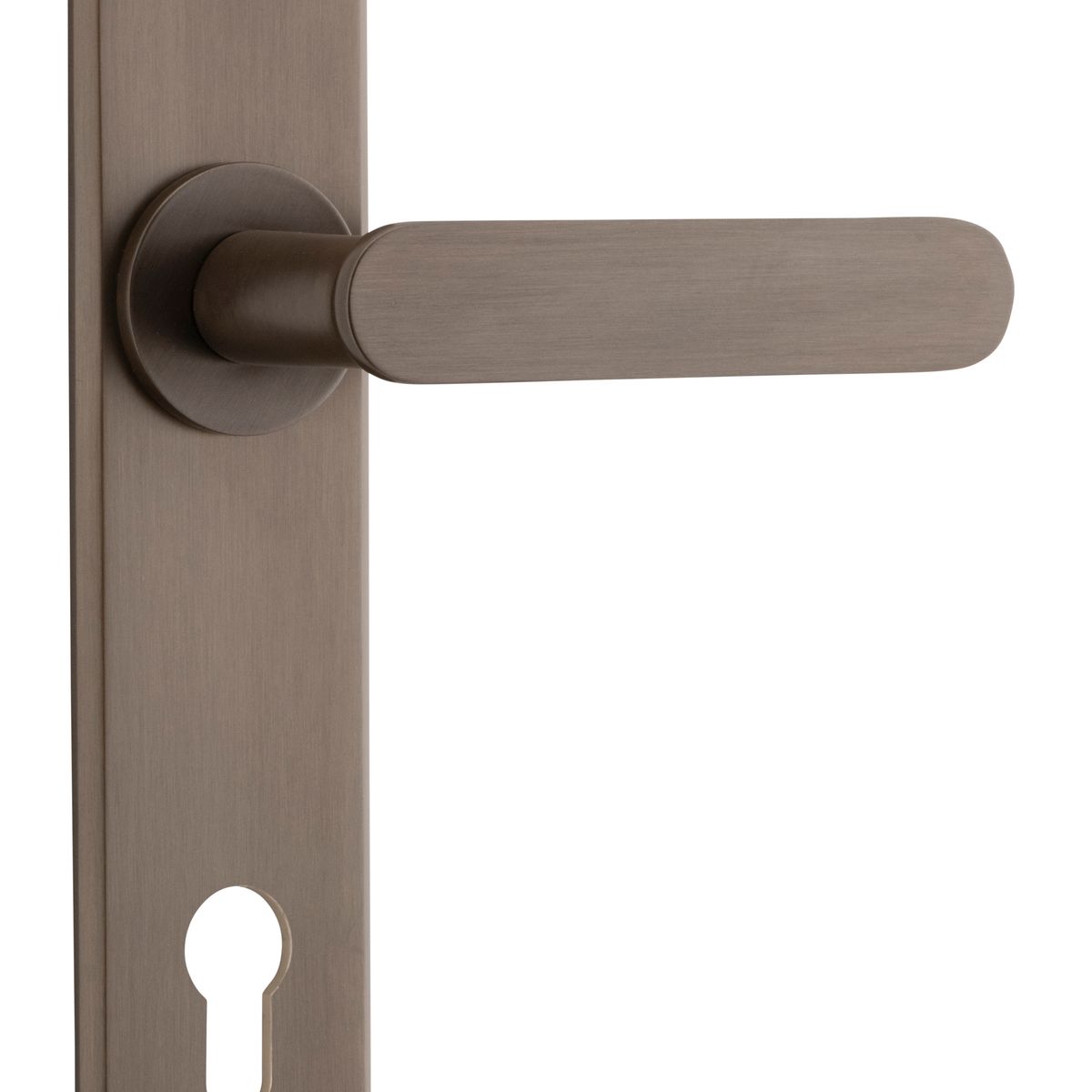 10784E85 - Bronte Lever - Chamfered Backplate - Signature Brass - Entrance