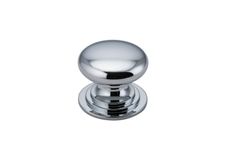 0566 - Sarlat Cupboard Knob - P27xD32mm - Polished Chrome