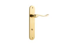 10424P85 - Stirling Lever - Oval Backplate - Polished Brass - Privacy