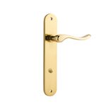 10424P85 - Stirling Lever - Oval Backplate - Polished Brass - Privacy