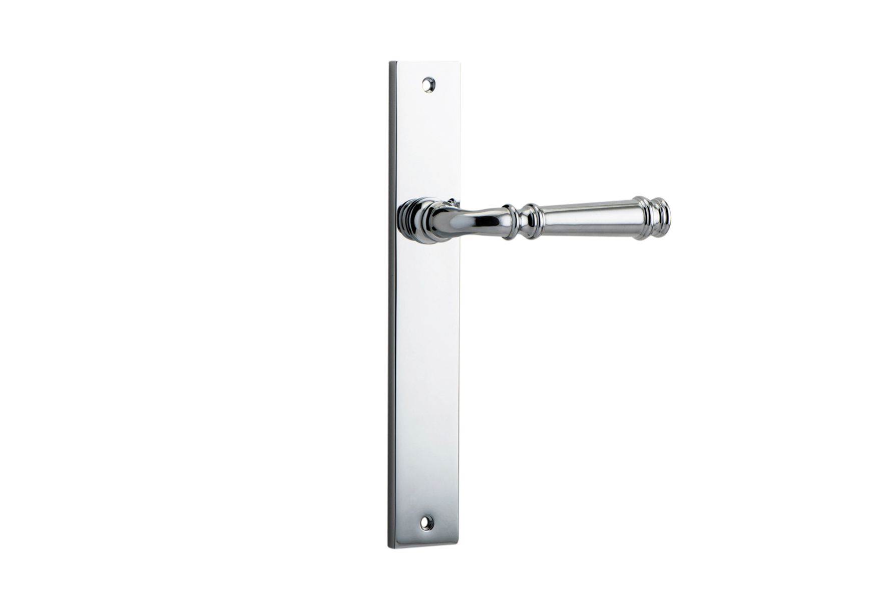 11706 - Verona Lever - Rectangular Backplate - Polished Chrome - Passage