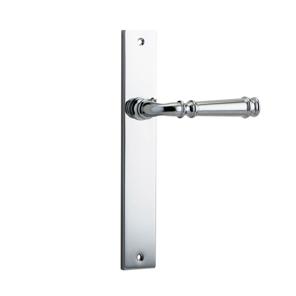 11706 - Verona Lever - Rectangular Backplate - Polished Chrome - Passage