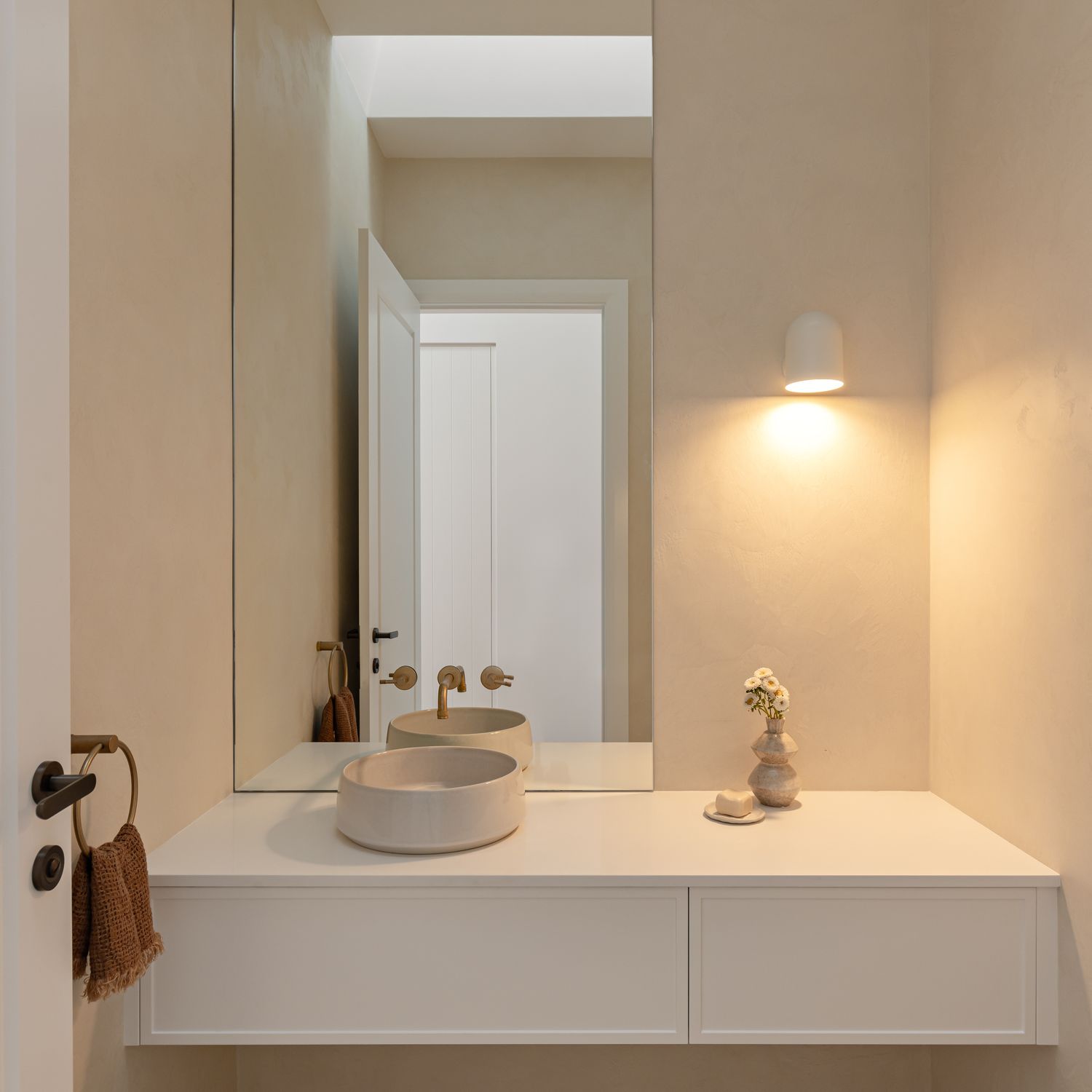 0333KPASS60 - Bronte Lever - Round Rose Passage Kit - Matt Black - Passage