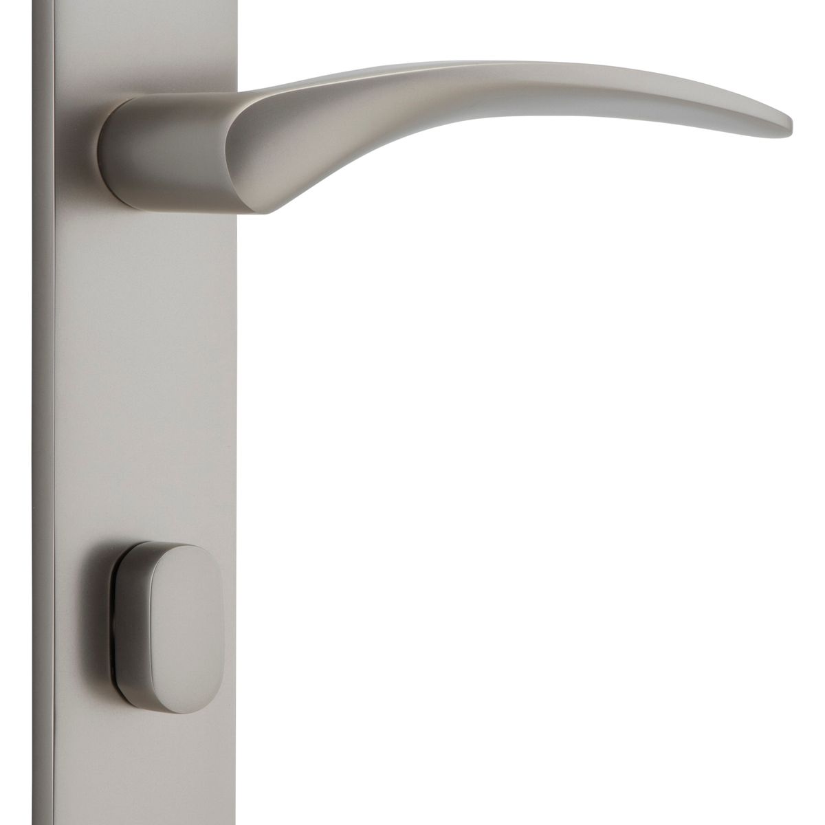 14728P85 - Oxford Lever - Oval Backplate - Satin Nickel - Privacy