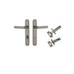 16764KPRIV60 - Osaka Lever - Oval Backplate Privacy Kit with Privacy Turn - Graphite PVD - Privacy