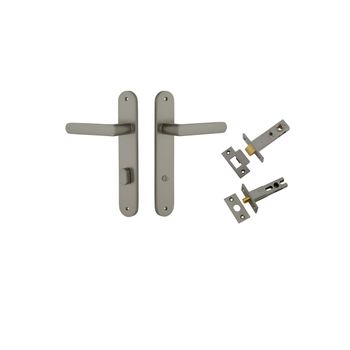 Osaka Lever - Oval Backplate Privacy Kit with Privacy Turn