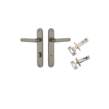 Osaka Lever - Oval Backplate Privacy Kit with Privacy Turn