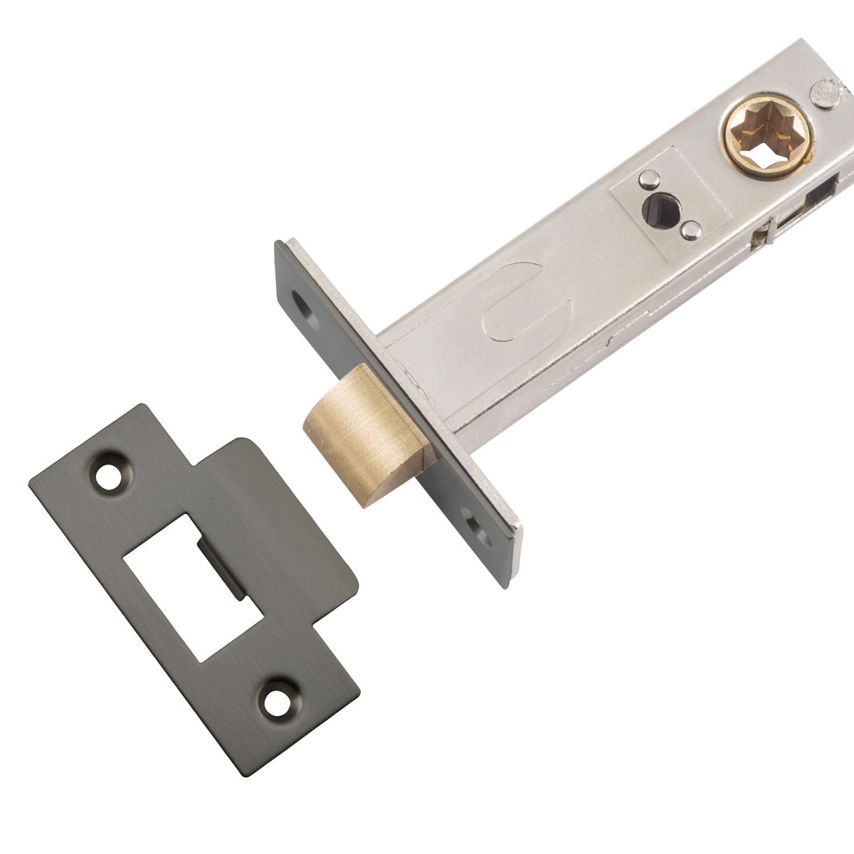 17308 - Hard Sprung Split Cam Tube Latch - 45mm Backset - Graphite PVD