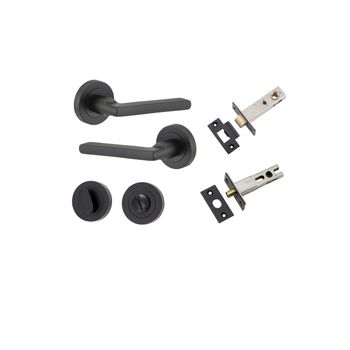 Baltimore Lever - Round Rose Privacy Kit with Separate Privacy Turn