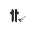12832KPASS60 - Paddington Knob - Oval Backplate Passage Kit - Matt Black - Passage