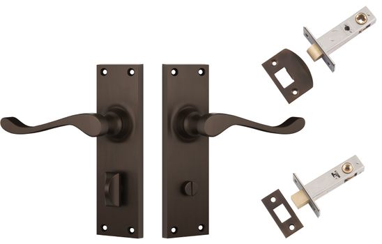 Victorian Lever - Long Backplate Privacy Set