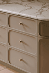 24090 - Puerto Cupboard Knob P35xD38mm - Brushed Gold PVD