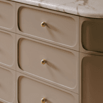 24090 - Puerto Cupboard Knob P35xD38mm - Brushed Gold PVD
