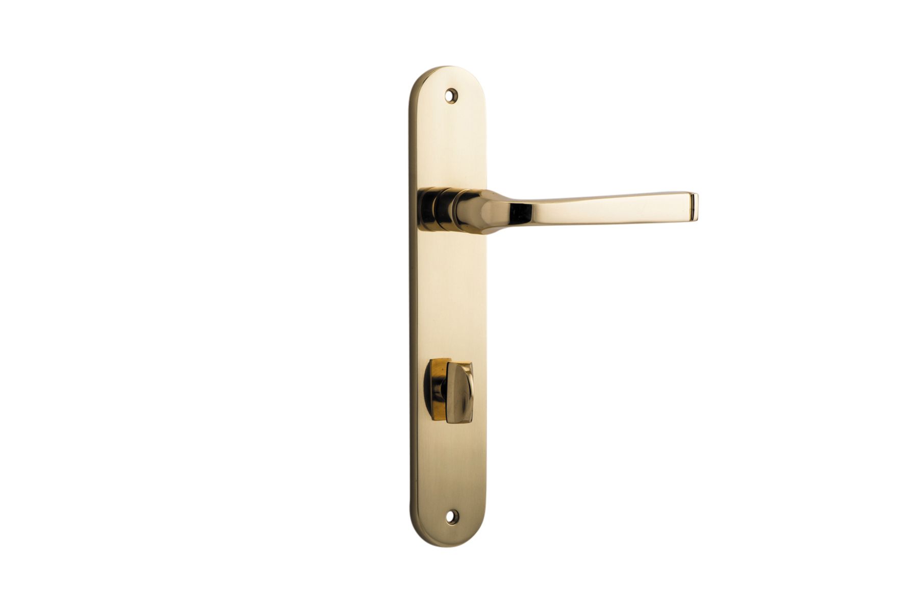 10232P85 - Annecy Lever - Oval Backplate - Polished Brass - Privacy