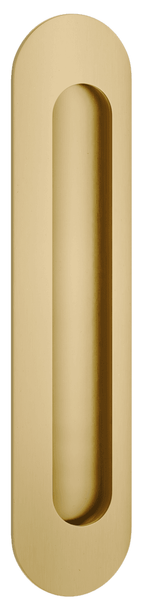 24160 - Puerto Flush Pull - Brushed Gold PVD - Passage