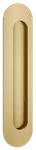 24160 - Puerto Flush Pull - Brushed Gold PVD - Passage