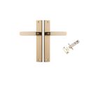 10248KPASS60 - Bronte Lever - Rectangular Backplate Passage Kit - Polished Brass - Passage