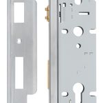 6064 - Rebated 85mm Euro Roller Mortice Locks - 45mm Backset - Brushed Chrome