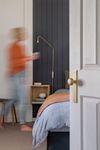 15322 - Cambridge Knob - Rectangular Backplate - Brushed Brass - Passage