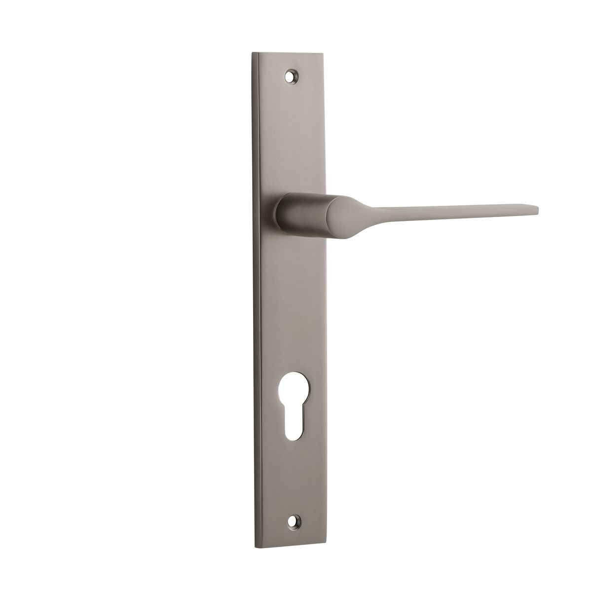 14754E85 - Como Lever - Rectangular Backplate - Satin Nickel - Entrance