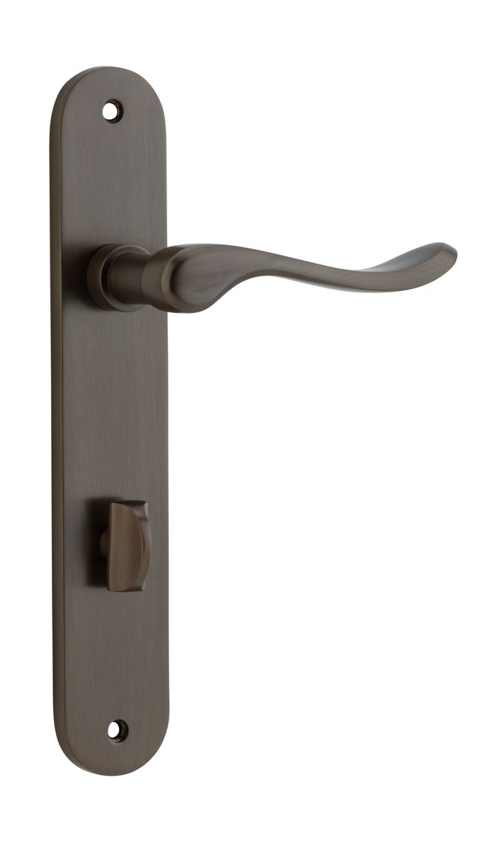 10924P85 - Stirling Lever - Oval Backplate - Signature Brass - Privacy