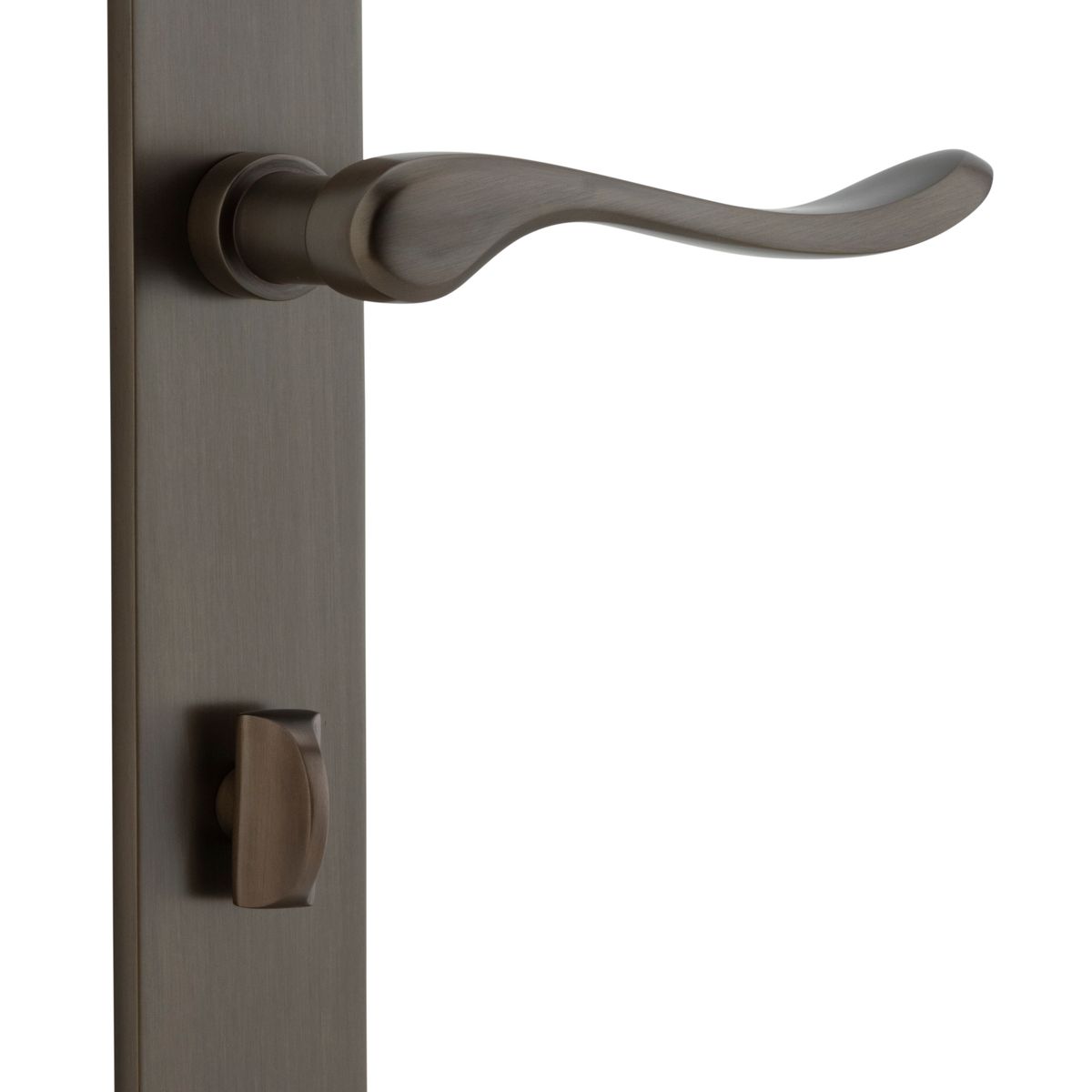 10924P85 - Stirling Lever - Oval Backplate - Signature Brass - Privacy