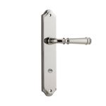14218P85 - Verona Lever - Shouldered Backplate - Polished Nickel - Privacy