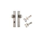 14822KPRIV60 - Cambridge Knob - Rectangular Backplate Privacy Kit with Privacy Turn - Satin Nickel - Privacy