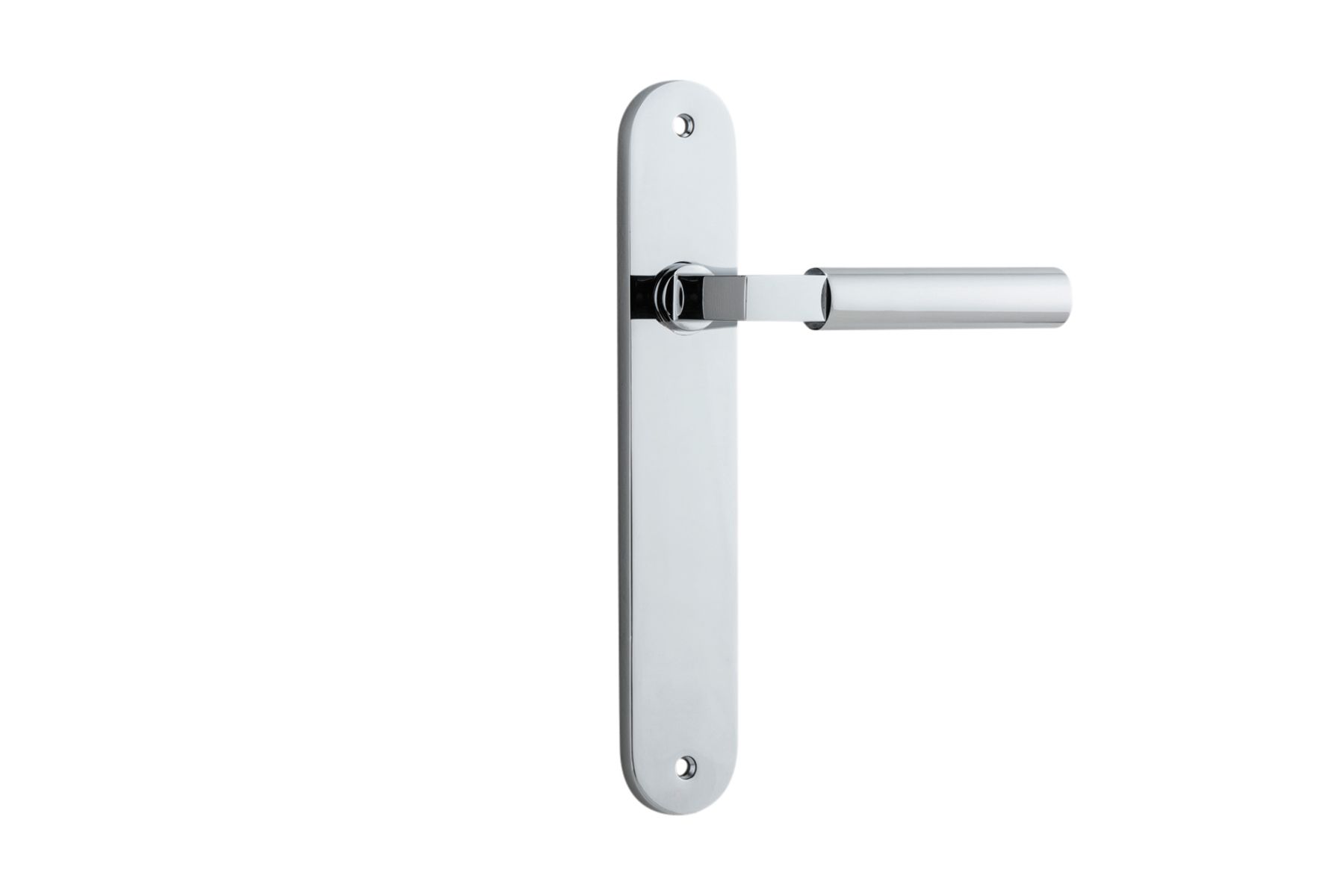11766 - Berlin Lever - Oval Backplate - Polished Chrome - Passage