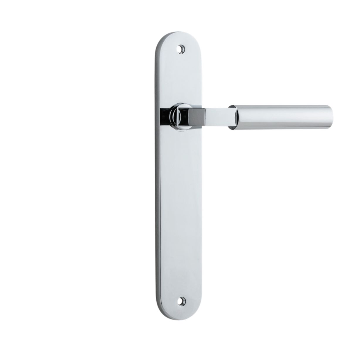 11766 - Berlin Lever - Oval Backplate - Polished Chrome - Passage