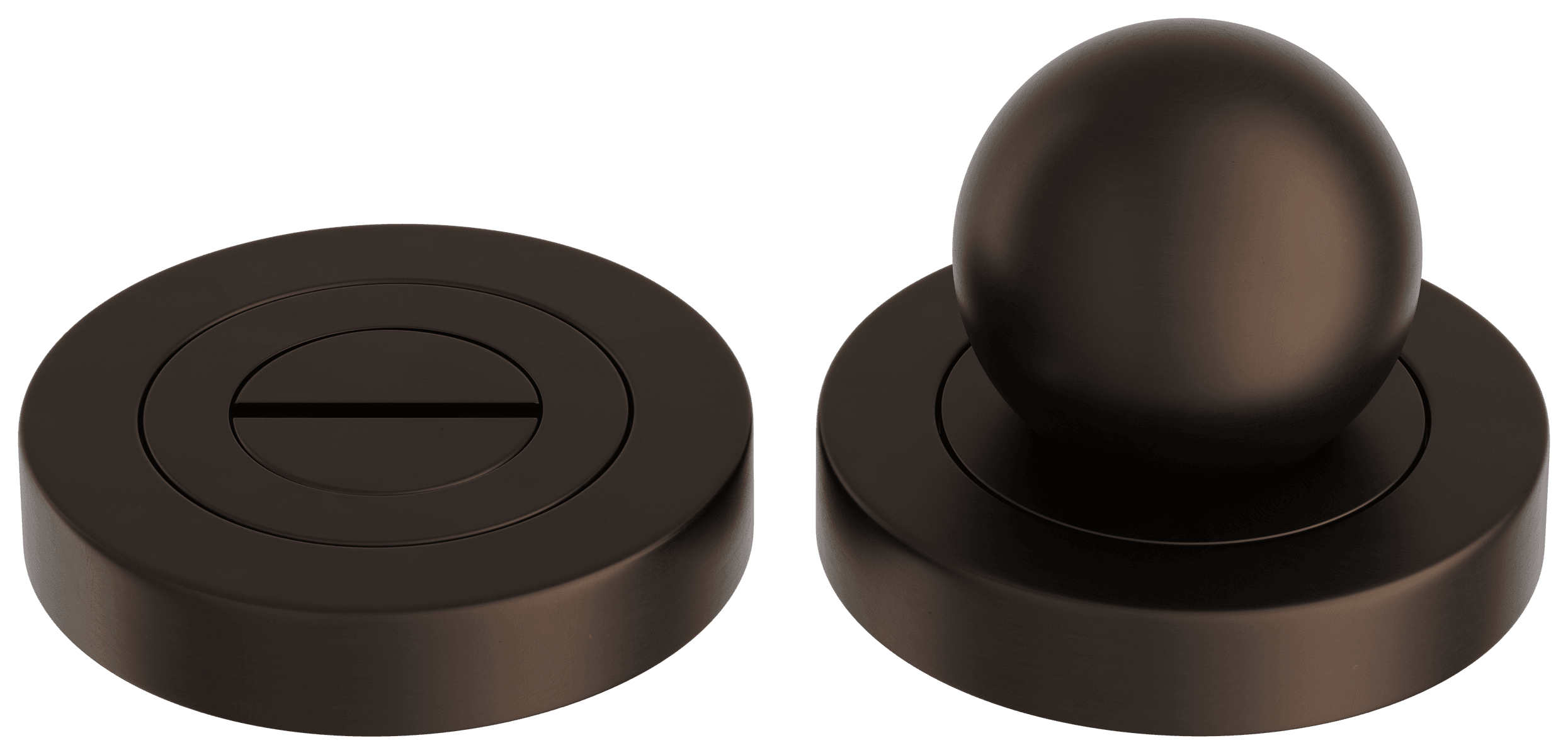 24142 - Puerto Privacy Turn - Round - Signature Brass