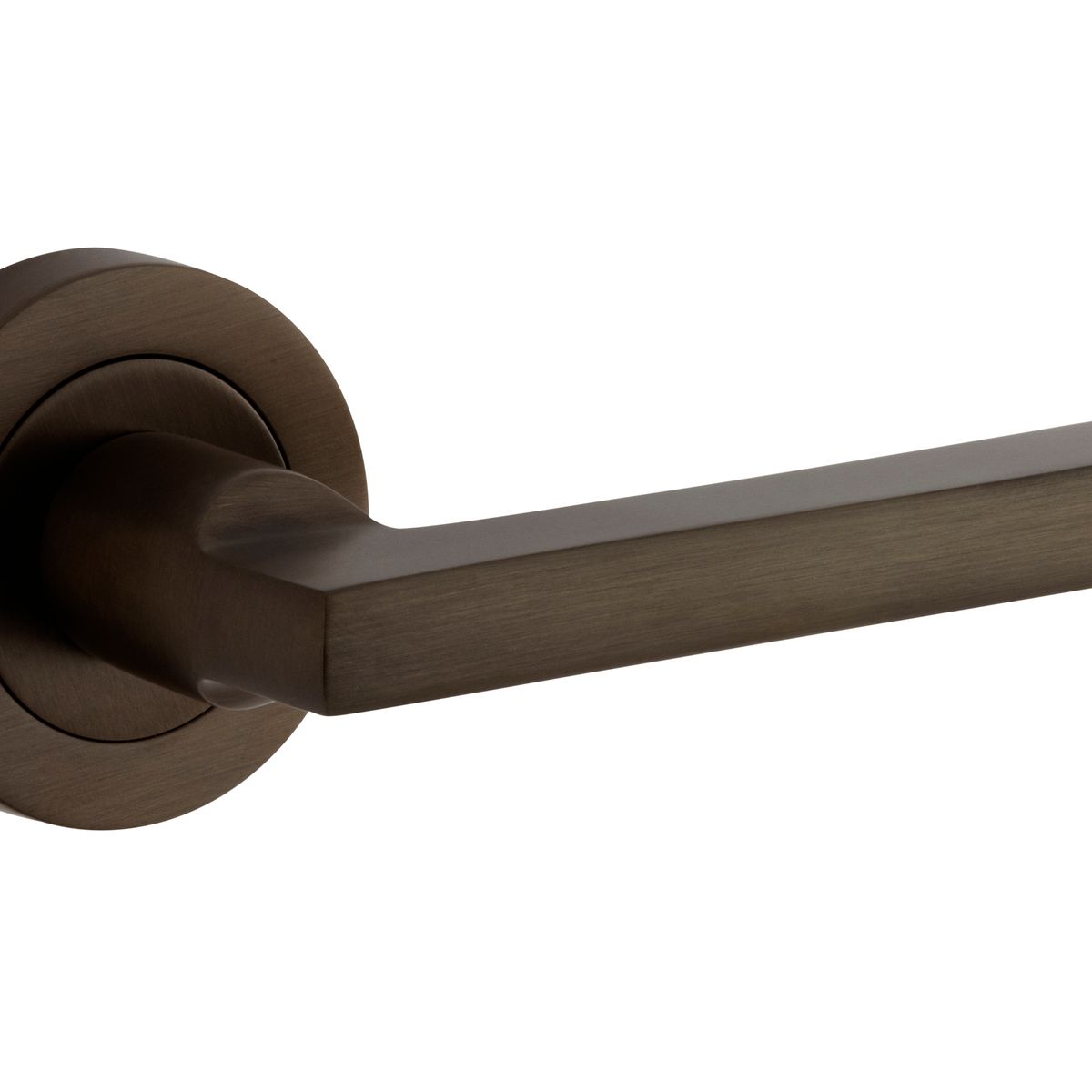 9211 - Baltimore Lever - Round Rose - Signature Brass - Passage