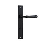 12706P85 - Verona Lever - Rectangular Backplate - Matt Black - Privacy