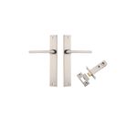 14702KPASS60 - Baltimore Lever - Rectangular Backplate Passage Kit - Satin Nickel - Passage