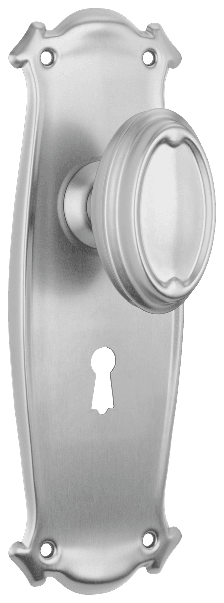 Bungalow Door Knob - Long Backplate