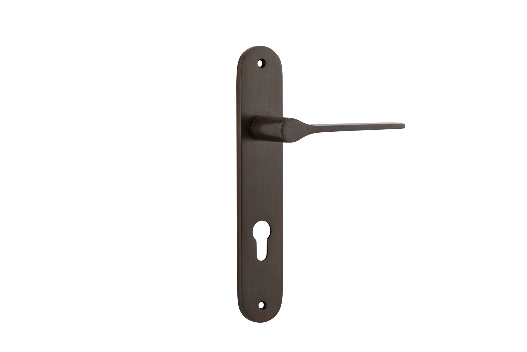 10770E85 - Como Lever - Oval Backplate - Signature Brass - Entrance